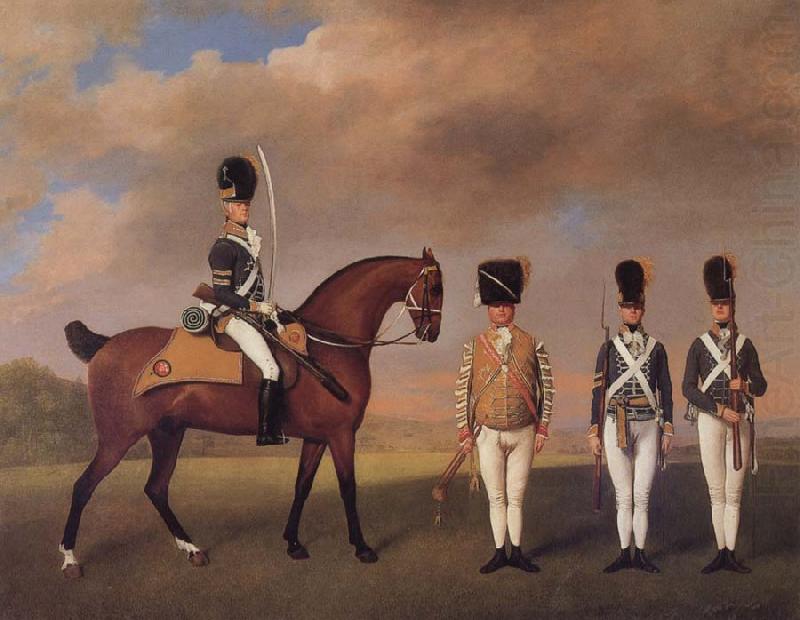 George Stubbs Soldiers of the 10th Light Dragoons china oil painting image